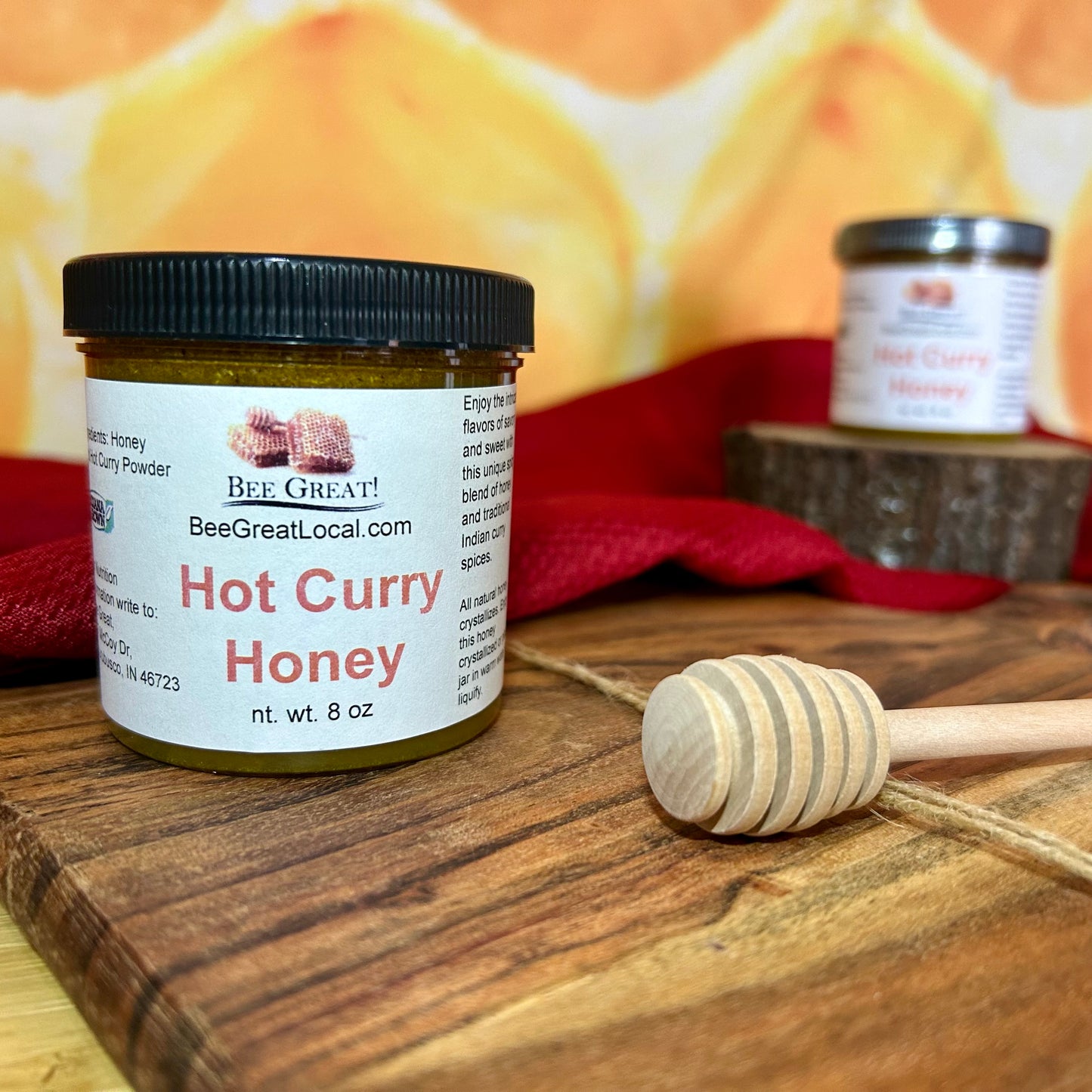 Cases of Hot Curry Honey 8 oz