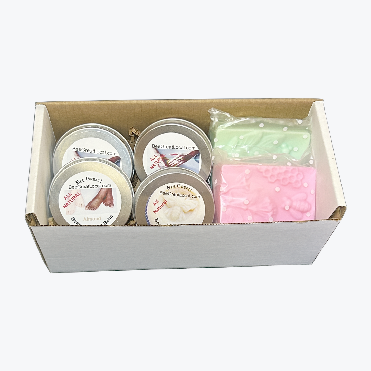 Hand lotion for sensitive skin, foot balm