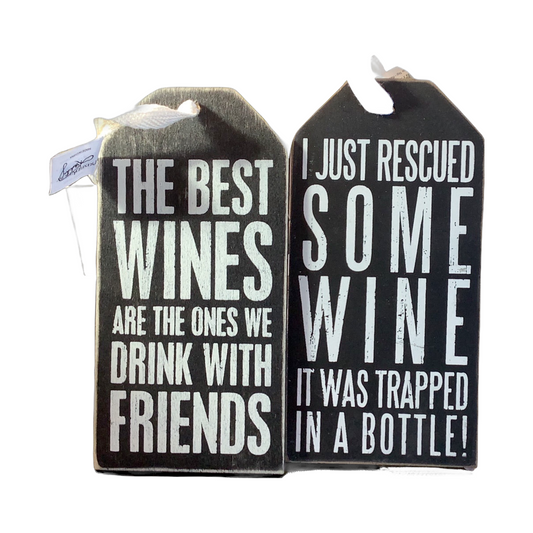 Wooden Bottle Tags