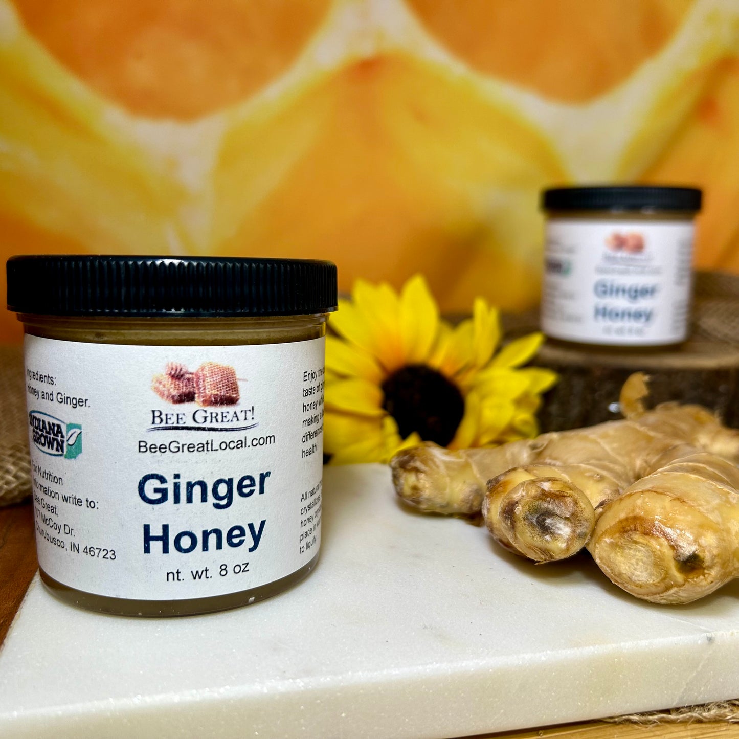 Cases of Ginger Honey 8 oz