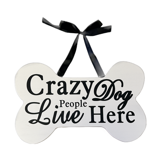Dog Bone Wood Sign Decor