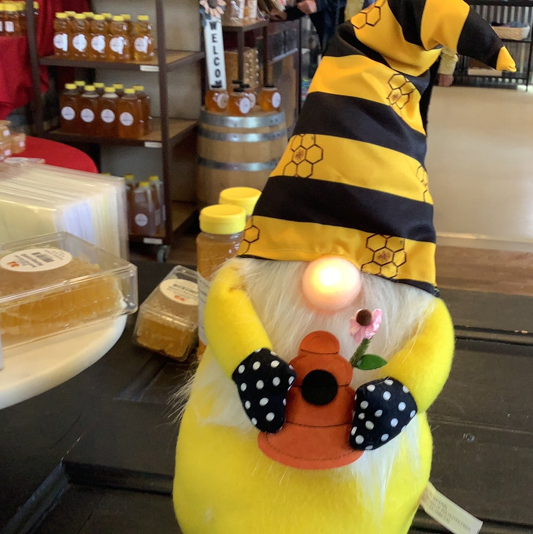 Light Up Beekeeper Gnome