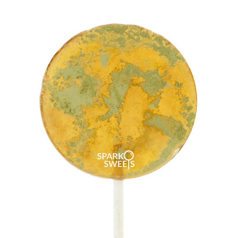 Honey Matcha Lollipops