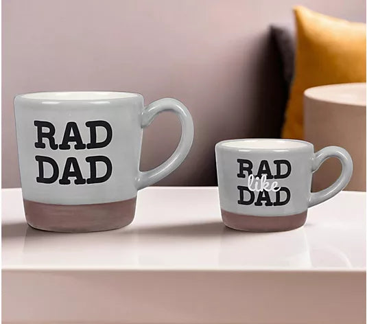 Ceramic Dad & Kid Mug Gift Set