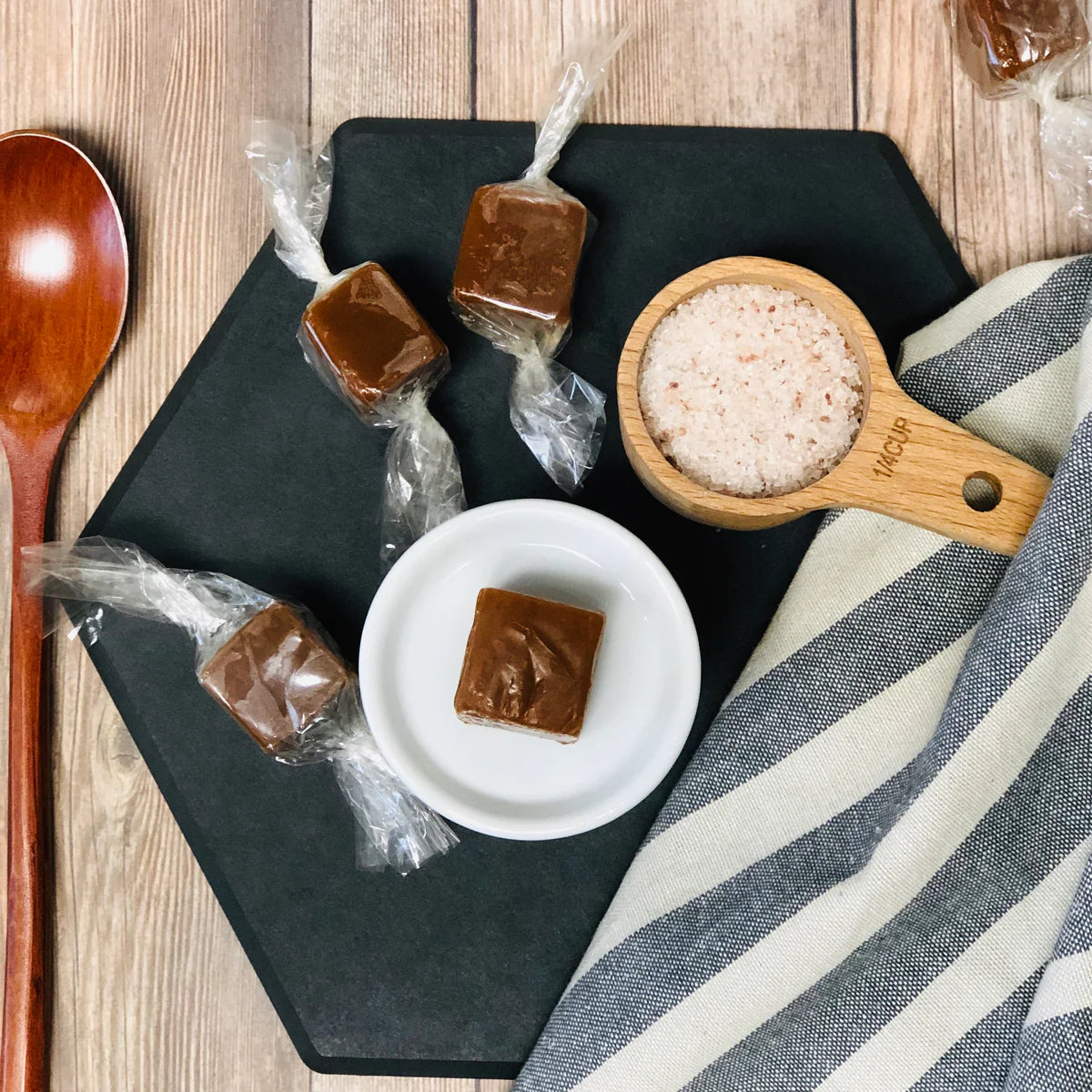 Salted Honey Caramels