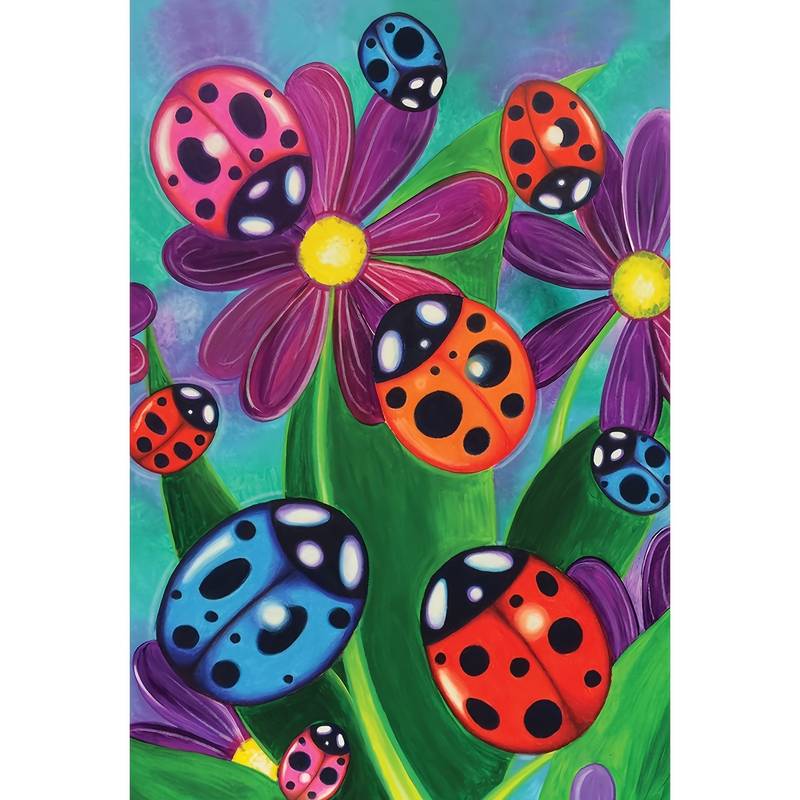 Garden Flag with Ladybugs