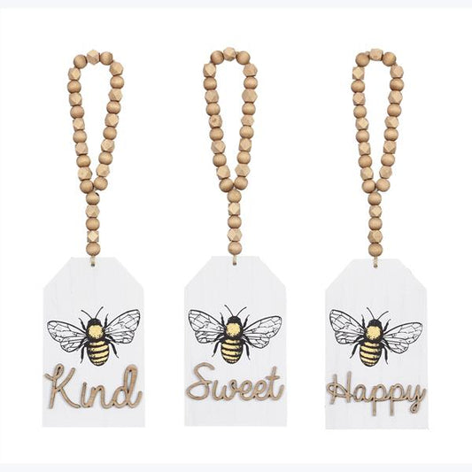 Bee Sign with Beads