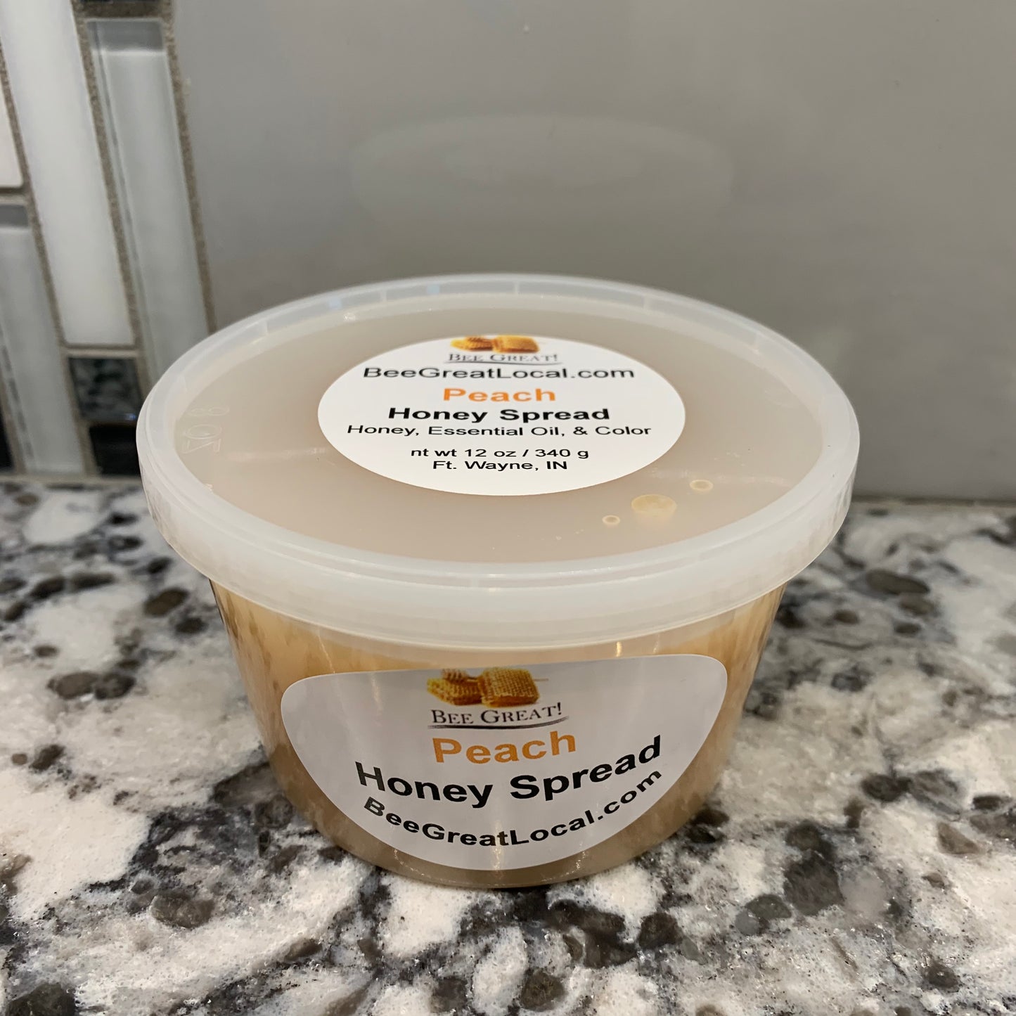 peach honey spread