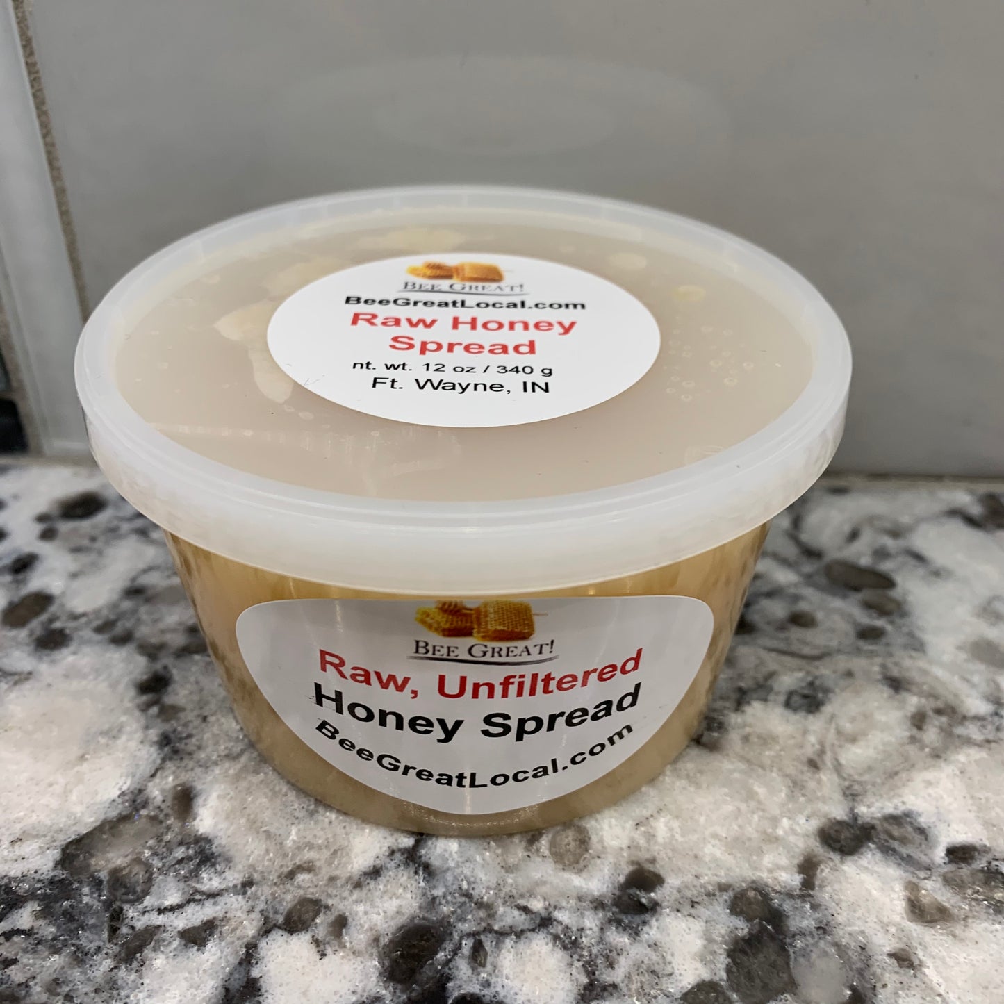 plain honey spread