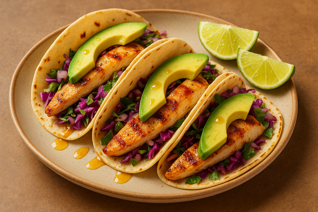 Tequila Honey Lime Grilled Chicken Tacos Recipe