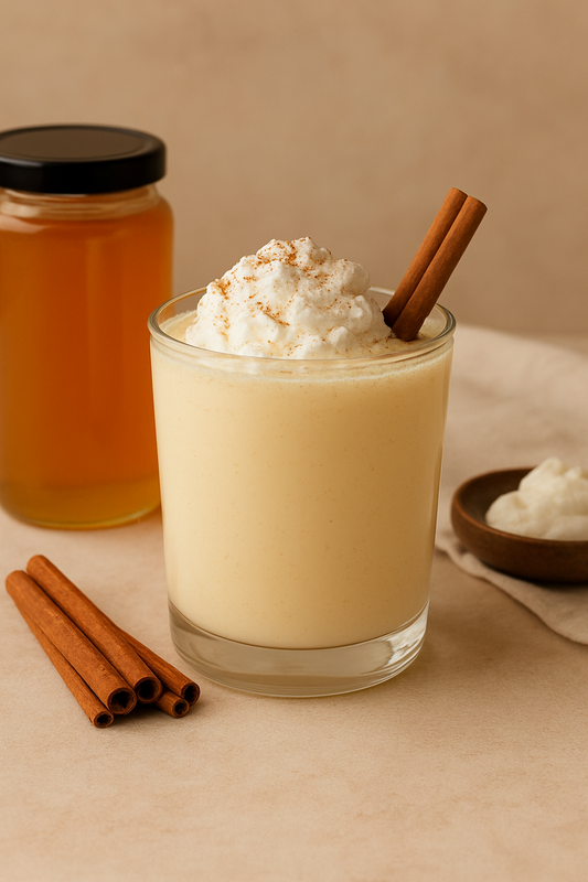 Cozy Up with our Warm-Spiced Honey Eggnog Recipe!