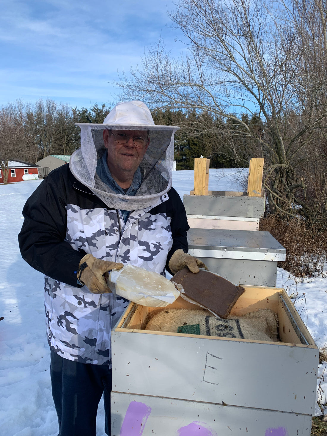Feeding Bees for Spring