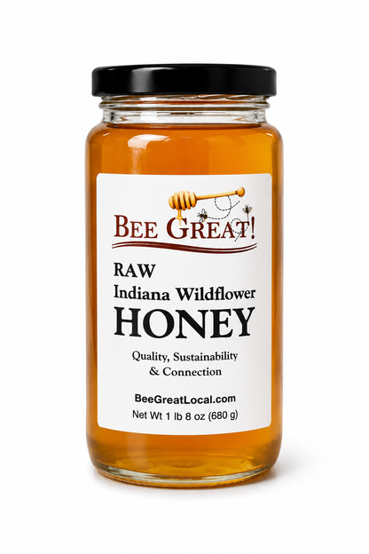 Bee Great Raw Indiana Wildflower Honey