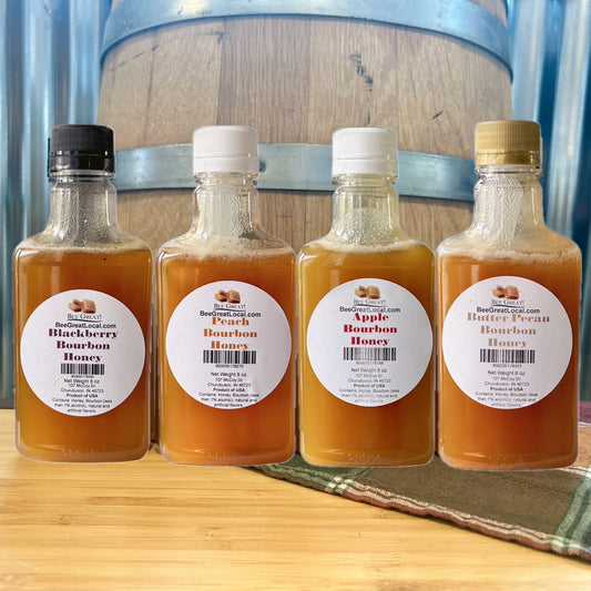 Cases of Fruit and Bourbon Honey 8 oz