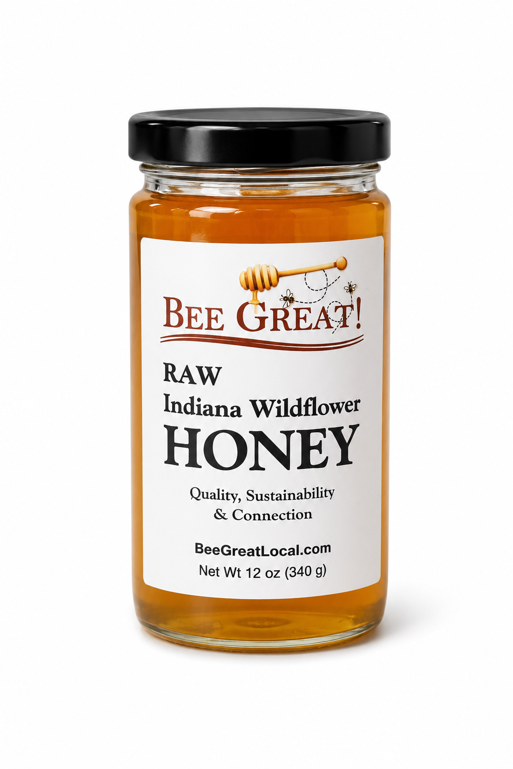 Bee Great Raw Indiana Wildflower Honey