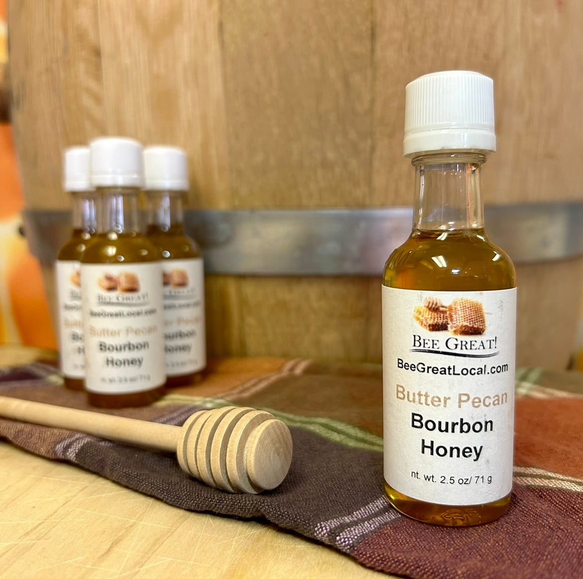 Fruit and Bourbon Honeys