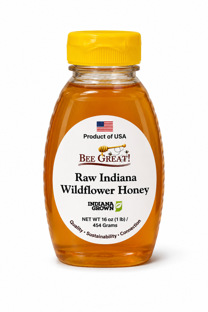 Bee Great Raw Indiana Wildflower Honey