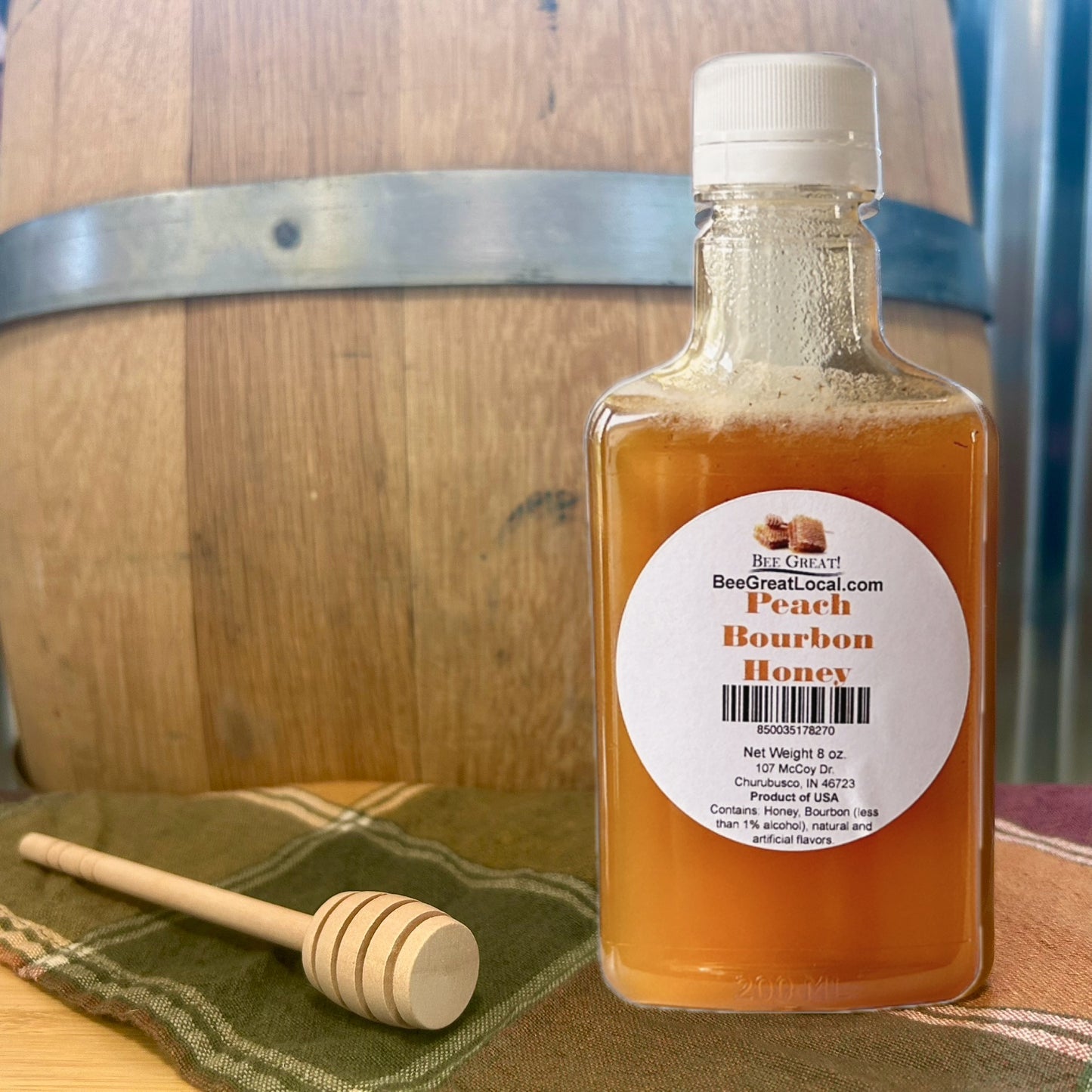 Cases of Fruit and Bourbon Honey 8 oz
