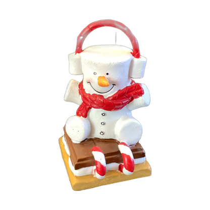 Ceramic Snowman S’Mores Decor