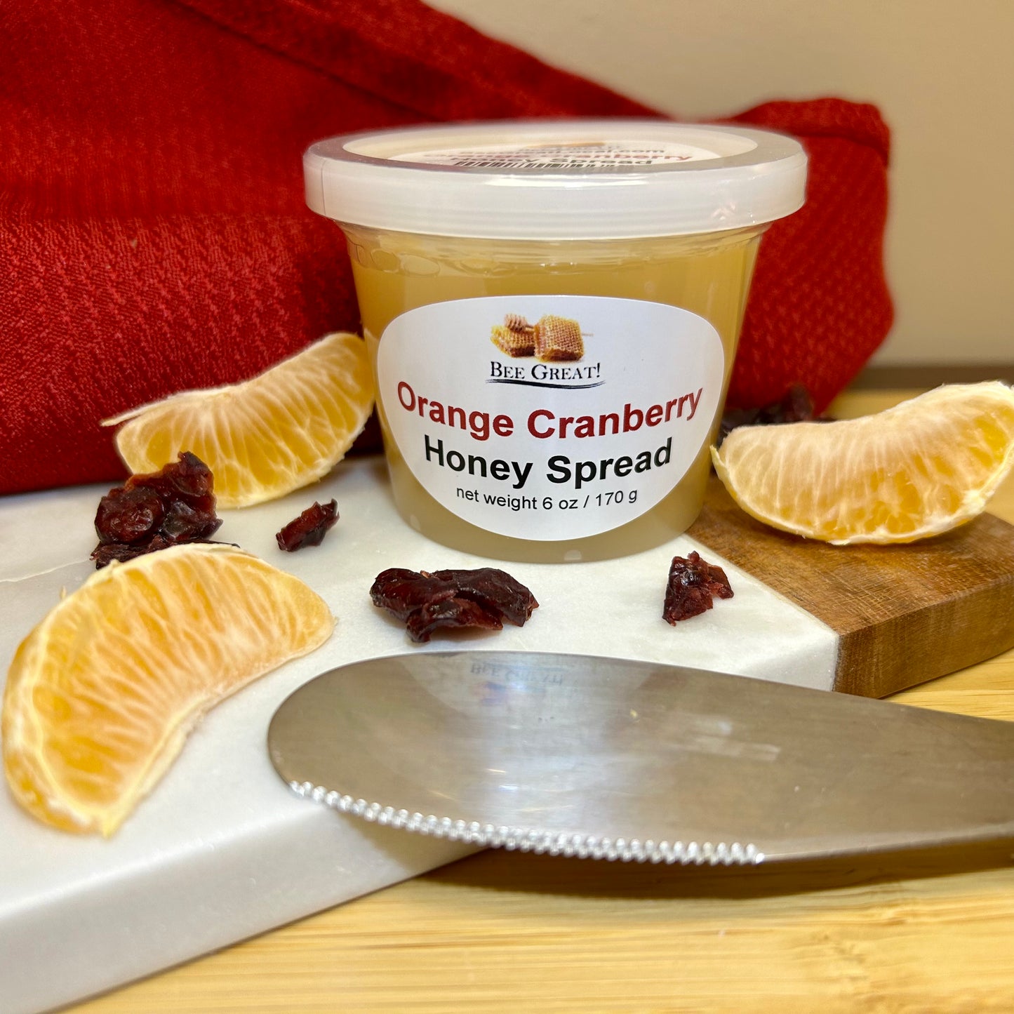 Orange Cranberry Spreadable Honey