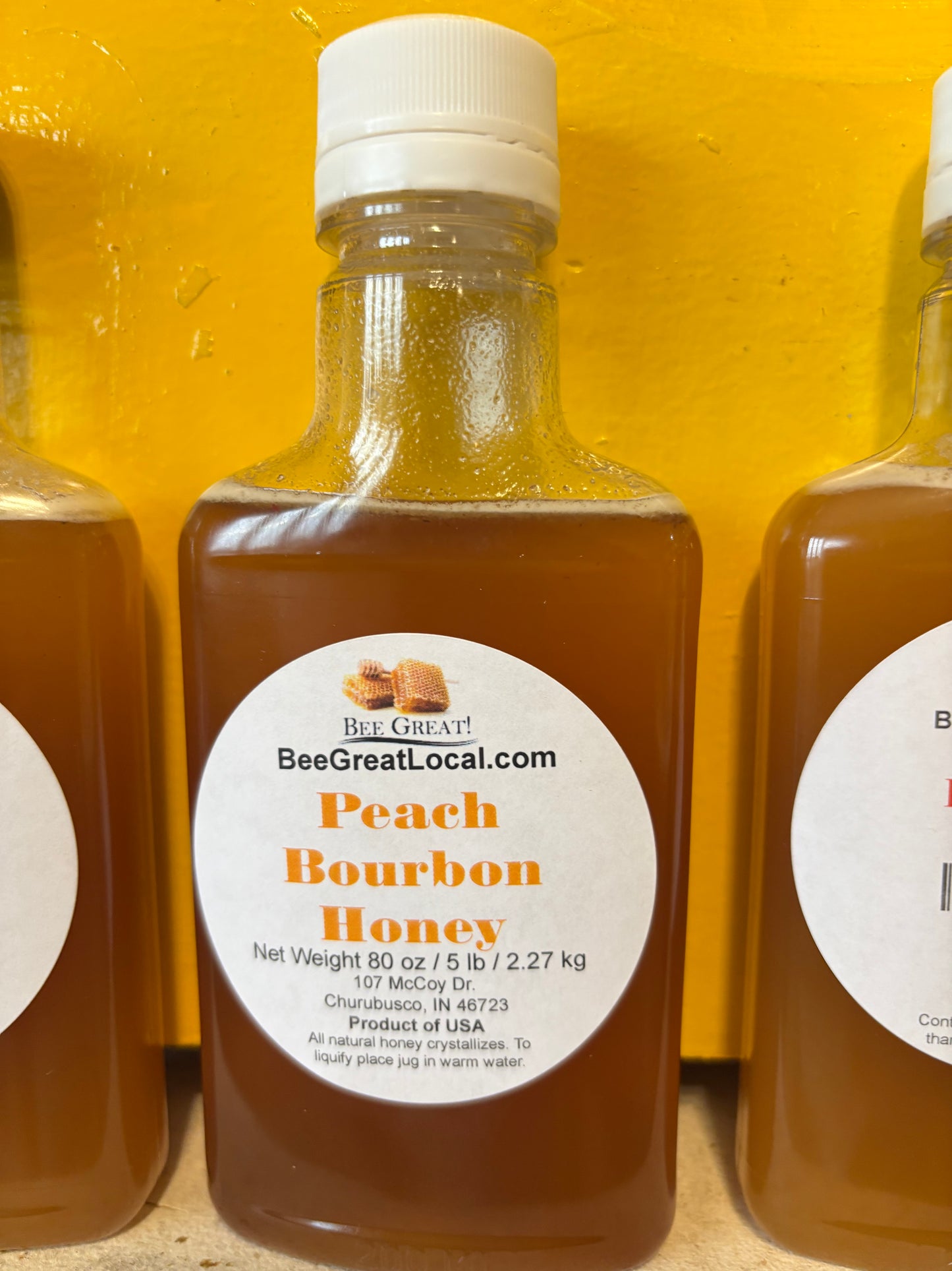 Cases of Fruit and Bourbon Honey 8 oz