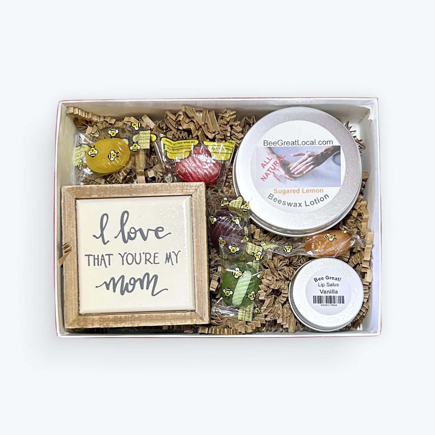 Gift Boxes with Mom Signs