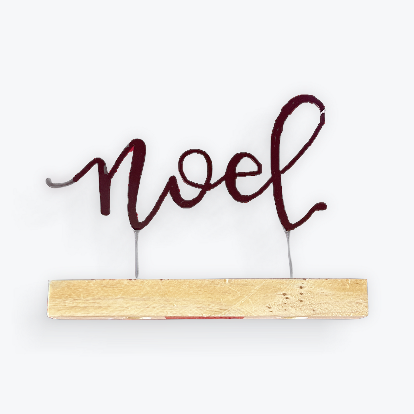 Wood and Metal “Noel” Sign