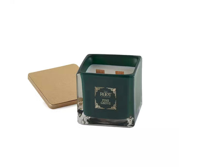 All Natural Beeswax Blend Square 2 Wood Wick Candle
