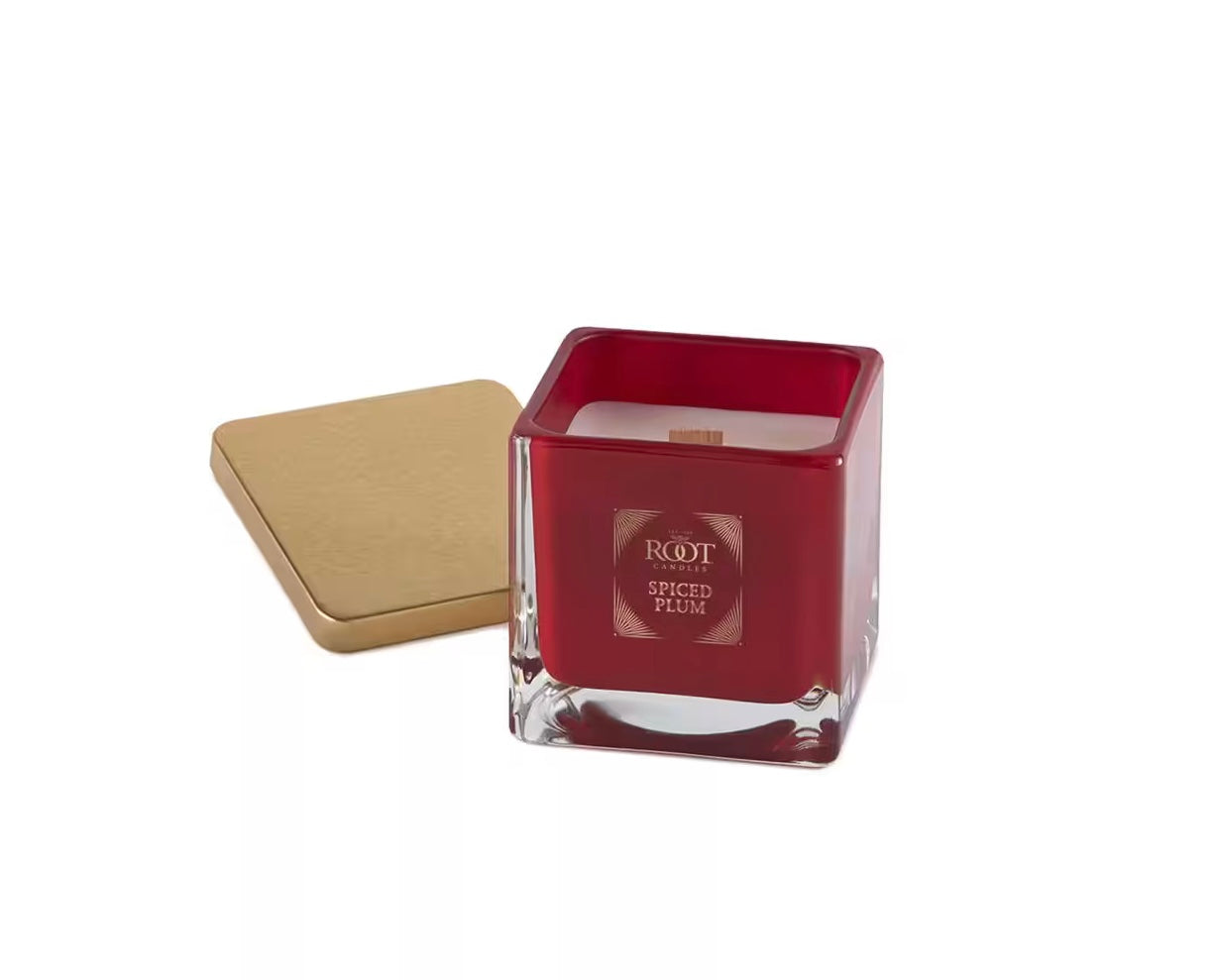 All Natural Beeswax Blend 6 oz Square Wood Wick Candle