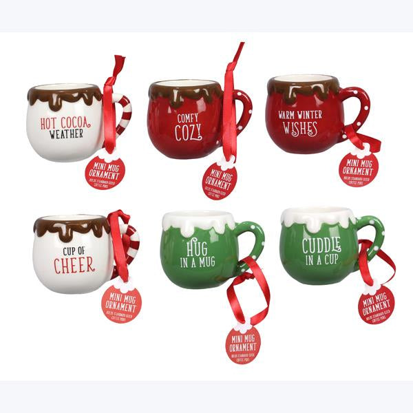 Cocoa Mini Mug Ornaments