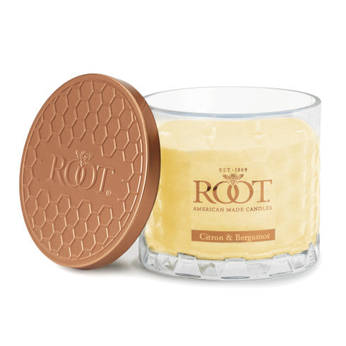 All Natural Beeswax Blend 12 oz Glass Honeycomb 3 Wick Candle