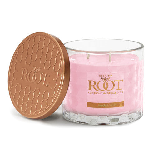 All Natural Beeswax Blend 12 oz Glass Honeycomb 3 Wick Candle