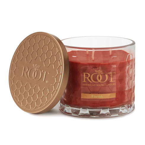 All Natural Beeswax Blend 12 oz Glass Honeycomb 3 Wick Candle