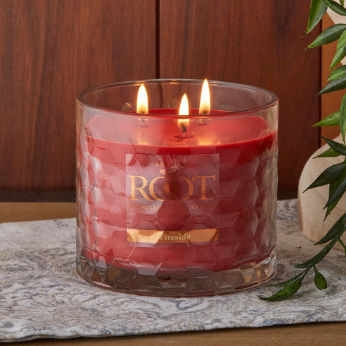All Natural Beeswax Blend 12 oz Glass Honeycomb 3 Wick Candle