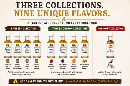 Travel Size Honey Bottles – Display Packs