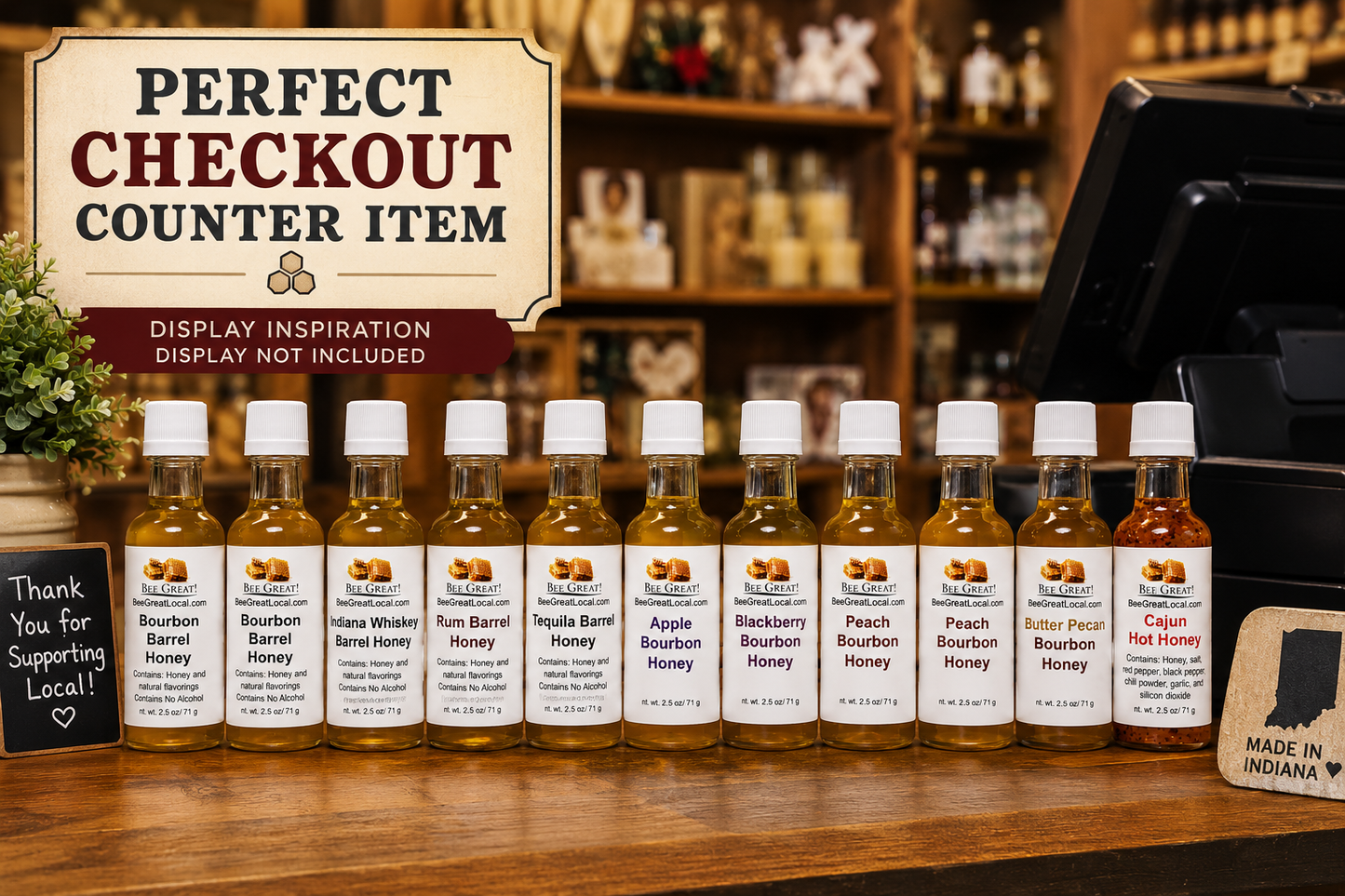 Travel Size Honey Bottles – Display Packs