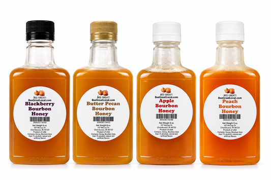 Bee Great Fruit & Bourbon Honeys