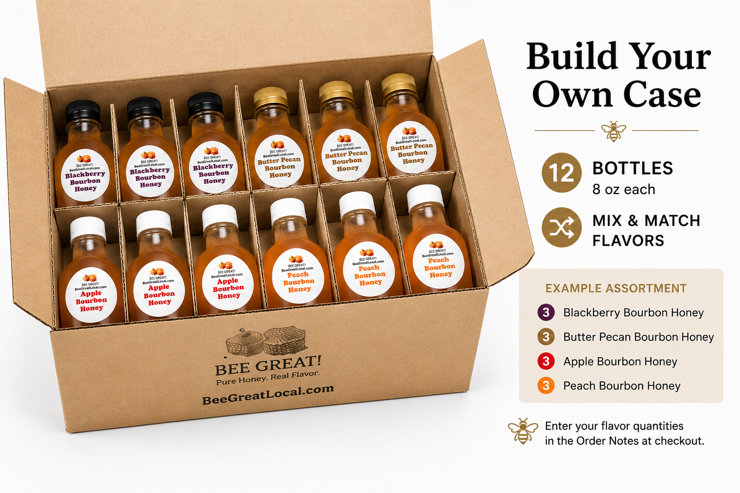 Fruit & Bourbon Honey – Case Packs