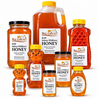 Bee Great Raw Indiana Wildflower Honey