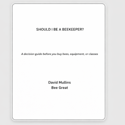 Should I Be a Beekeeper?