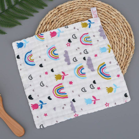 Rainbows and Flowers Baby Towel