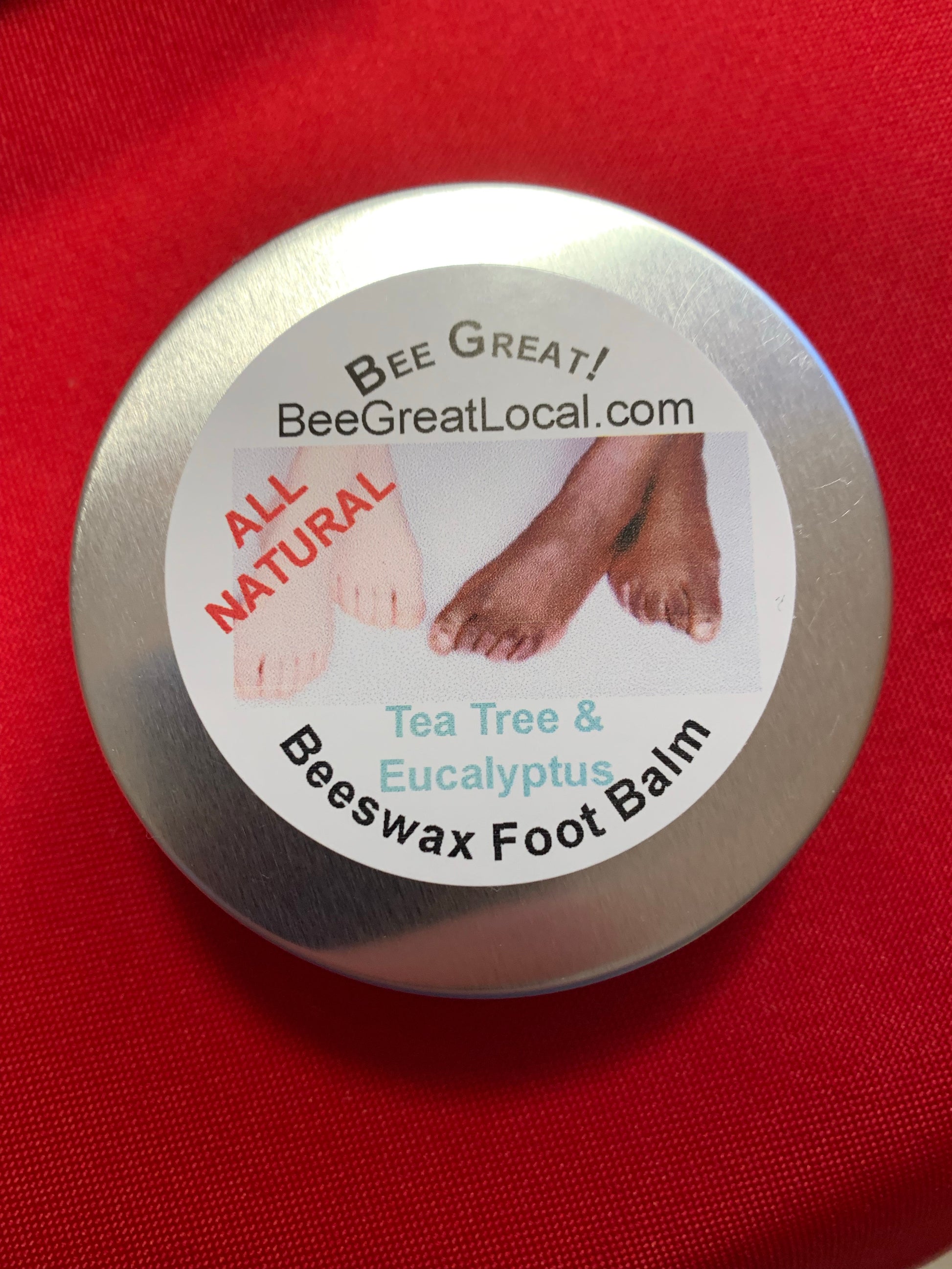 beeswax foot balm tea tree & eucalyptus