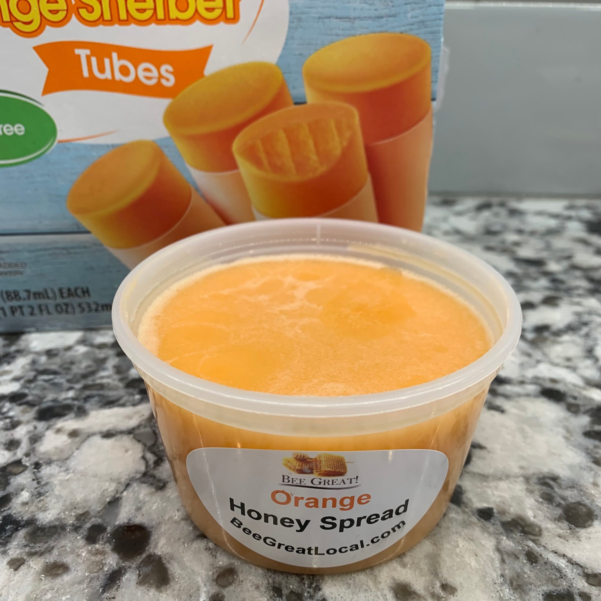 orange spreadable honey